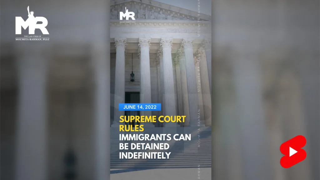 Supreme court rules immigrants can be detained INDEFINITELY